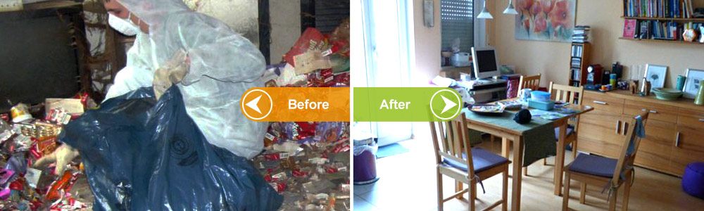 Cleaning up of a hoarder’s appartment